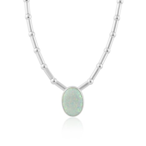White opal Silver necklace | Image 1