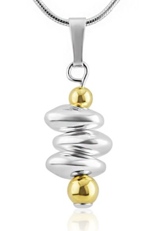 Gold and Silver Nugget Pendant | Image 1