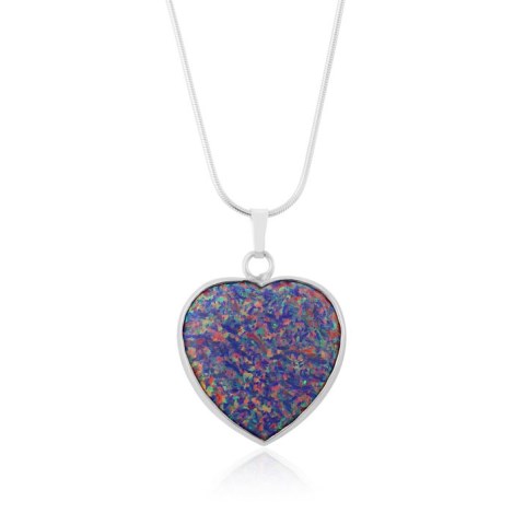 Purple Opal Heart Large Pendant  | Image 1