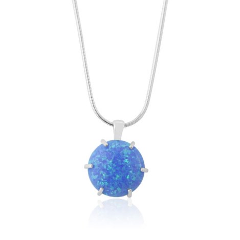 Blue Opal Pendant 15mm | Image 1