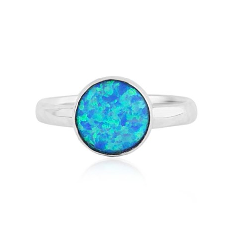 Sterling Silver and Blue Opal Ring | Image 1