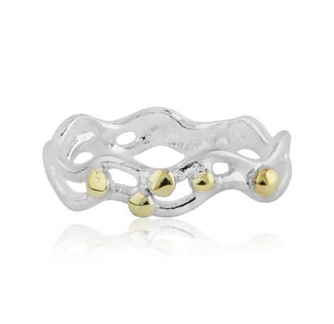 Gold & silver contemporary ring | Image 1
