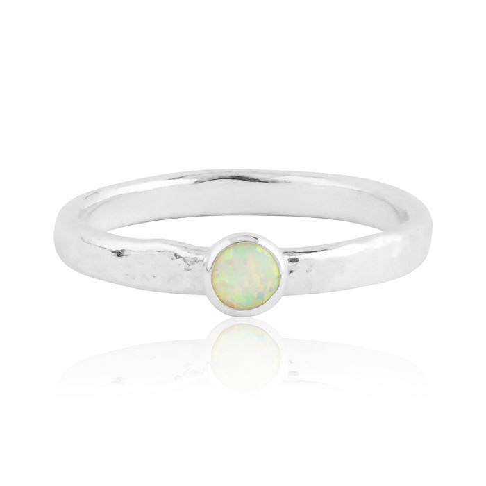 White opal silver ring  | Image 1