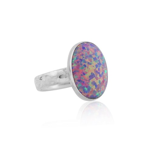 Purple opal silver ring | Image 1