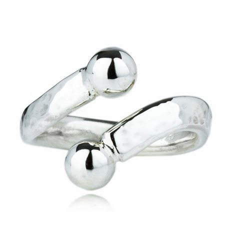 Sterling Silver Heavy Adjustable Torq Ring | Image 1