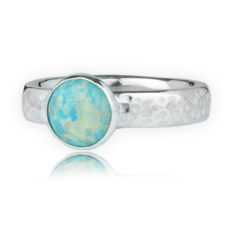Silver Green Opal Ring | Image 1