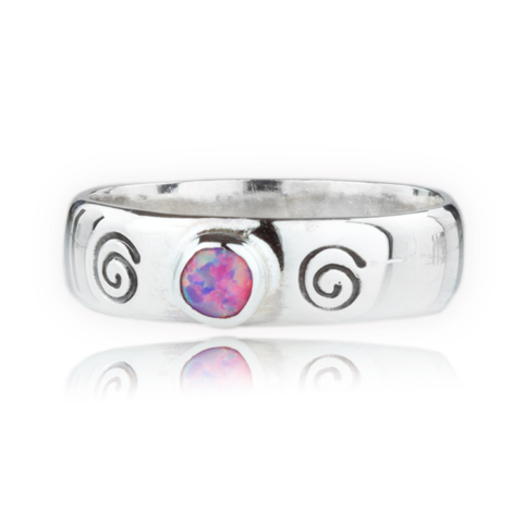 Silver Opal Swirl Ring | Image 1