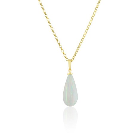 White opal teardrop pendant | Image 1