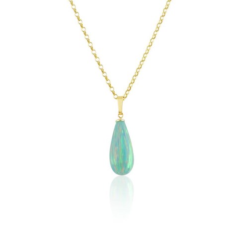 Green opal teardrop pendant | Image 1