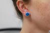 10mm Midnight Blue Opal Stud Earrings | Image 4