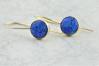 Midnight Blue Opal Gold Drop Earrings | Image 2