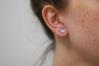 5mm Blue Opal Stud Earrings | Image 4