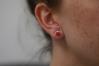 6mm Red Opal Stud Earrings | Image 4