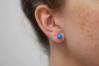 Dark Blue Opal Bead 6 mm Stud Earring | Image 4