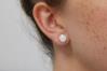 6mm White Opal Stud Earrings | Image 4