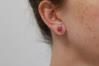 8mm Red Opal Stud Earrings | Image 4