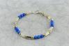 Gold and silver dark blue opal bracelet | Image 3