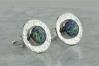 Silver and purple opal cufflinks | Image 2