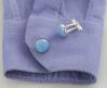 Blue Opal and Silver Cufflinks | Image 3