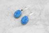 Large drop opal earrings decorative frame | Image 2