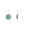 Green opal drop earrings 10mm | Image 3