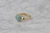 9ct Gold Ring Set With Natural Australian Green Opal | Image 3