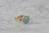 9ct Gold Ring Set With Natural Australian Green Opal | Image 2