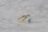 Gold and blue opal adjustable ring | Image 3