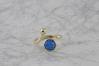 Gold and blue opal adjustable ring | Image 2