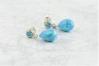 Aqua opal drop earrings | Image 2