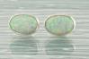 Sterling Silver White Opal Stud Earrings | Image 2