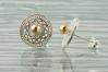 Gold and Silver Filigree Stud Earrings | Image 2
