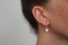 White Opal Gold Drop Earrings | Image 2