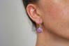 10mm Purple Opal Drop Earrings (9 Colours Available) | Image 2