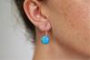 12mm Blue Opal Drop Earrings | Image 2