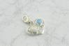 White and Blue Opal Heart Charm | Image 2