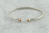 9ct Rose Gold Heavy Silver Torque Bangle | Image 2