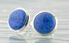 6mm  Midnight Blue Opal Stud Earrings | Image 3