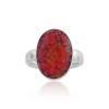 Red opal ring 10x14mm (Other Colours Available) | Image 2