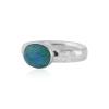 Forest Green Opal Silver Ring (Other Colours Available) | Image 2