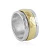 9ct Gold & Silver Turning Ring | Image 2