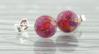 6mm Red Opal Bead Stud Earrings | Image 4