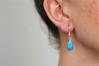 9/13mm Aqua Opal Teardrop Earrings | Image 2