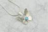 Silver Butterfly Blue Opal Pendant | Image 2