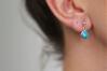 6mm Blue Opal Drop Earrings | Image 2