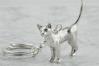 Cat Silver Keyring | Image 2