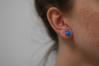 6mm Silver and Opal Stud Earrings | Image 4