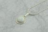 Hammered 10mm White Opal Pendant | Image 2