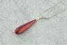 Silver and Red Opal Teardrop Pendant | Image 2