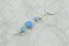 3 Blue Opal and Silver Drop Pendant | Image 2
